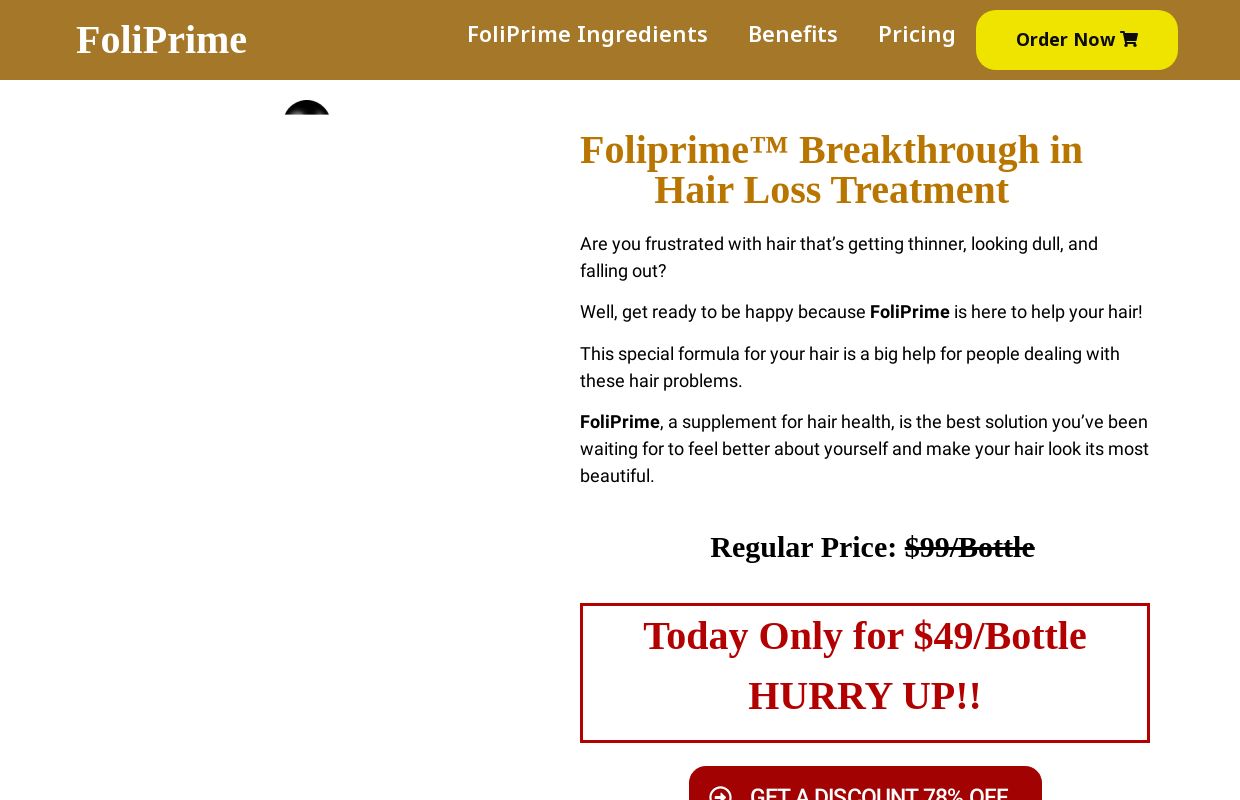 FoliPrime™ (Official) | Get for $49/Bottle only Today