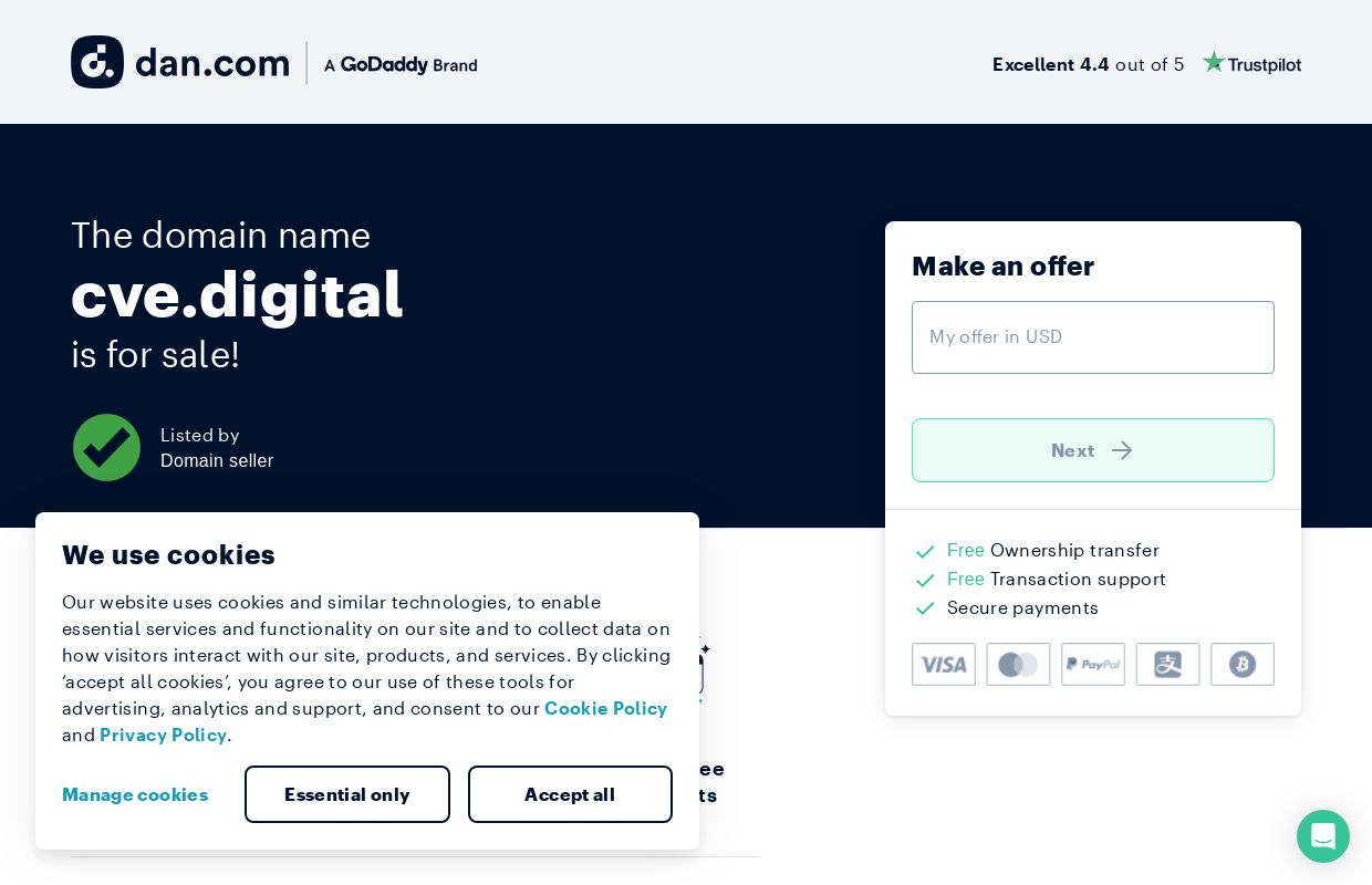 The domain name cve.digital is for sale | Dan.com
