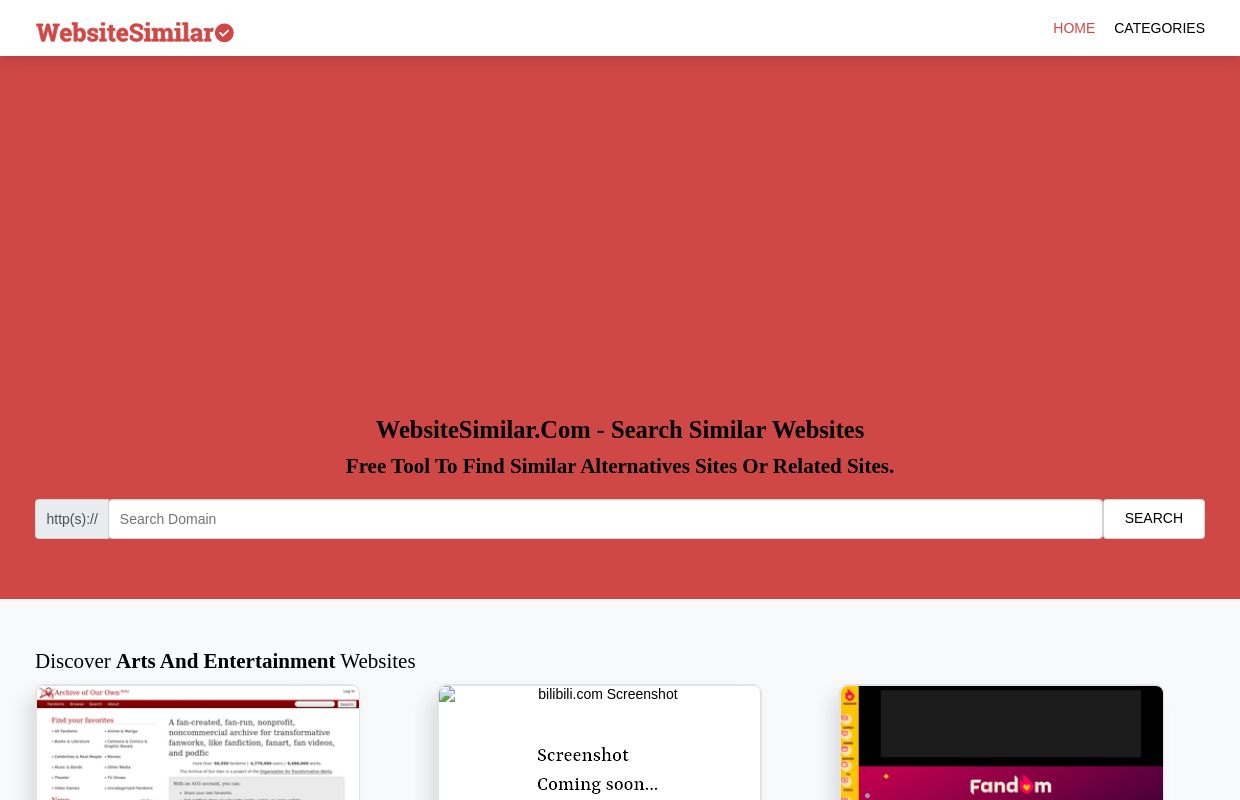 Similar Websites Search for free. Alternative and Competitor Websites