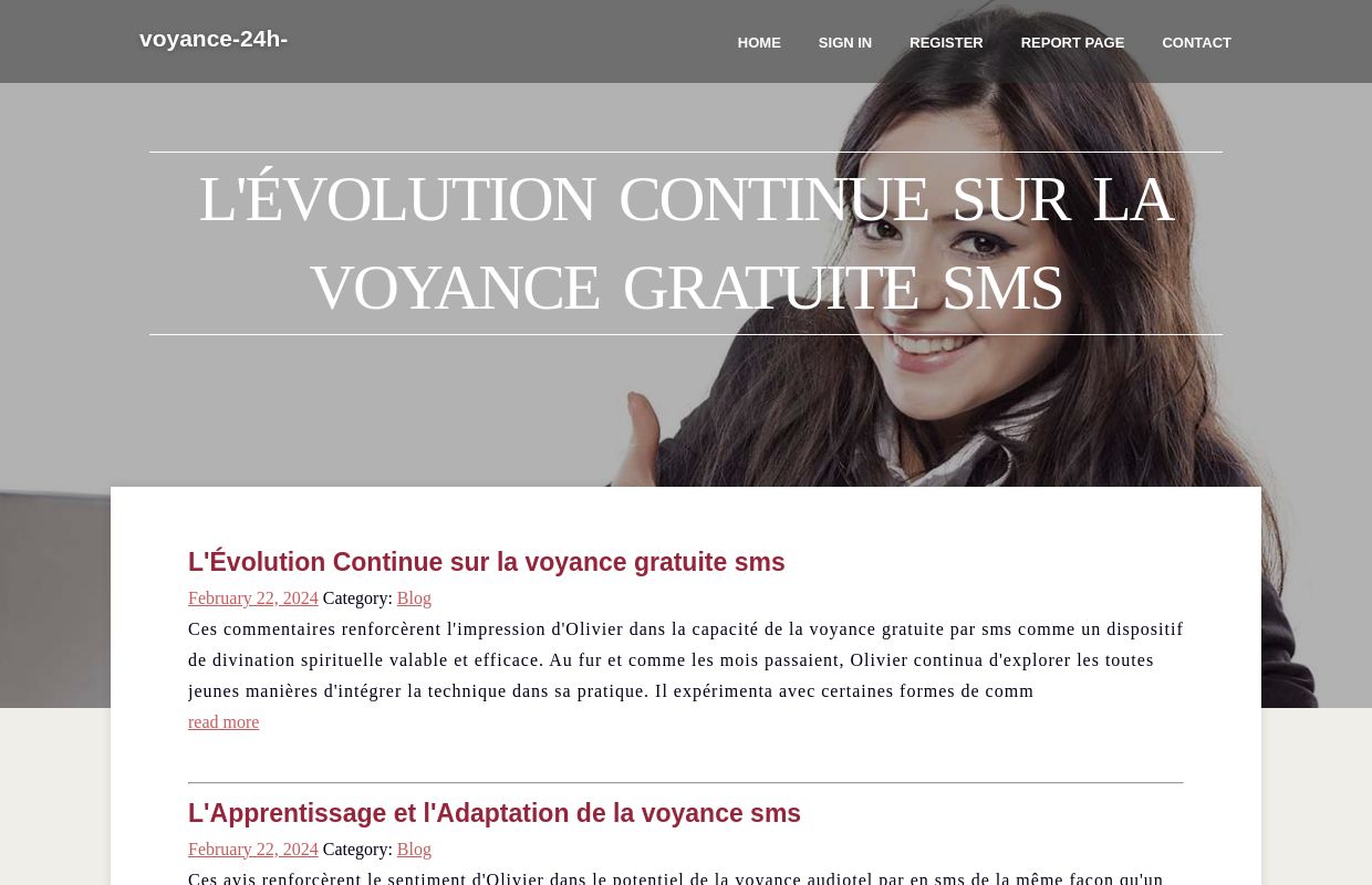 L'Évolution Continue sur la voyance gratuite sms - homepage