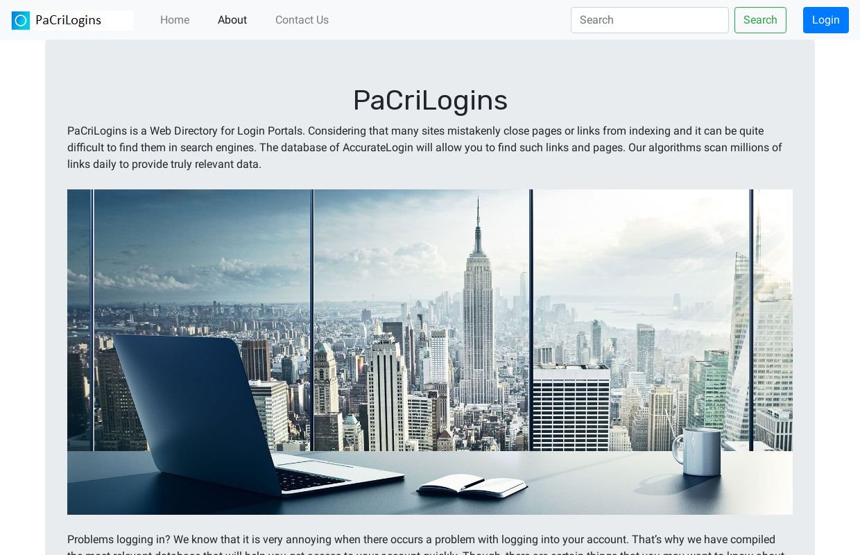  PaCriLogins - Login portals Web Directory 