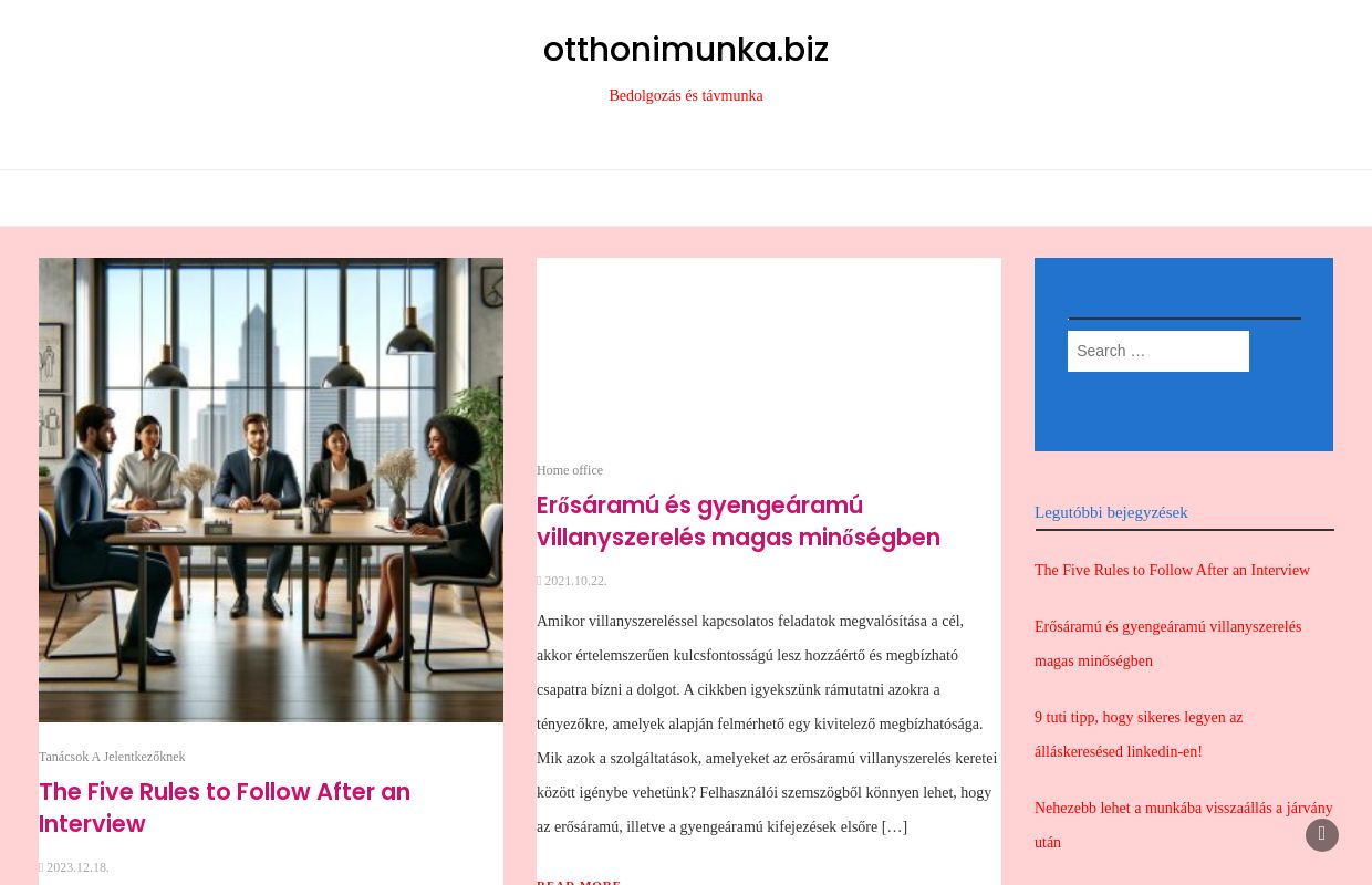 otthonimunka.biz - Bedolgozás és távmunka