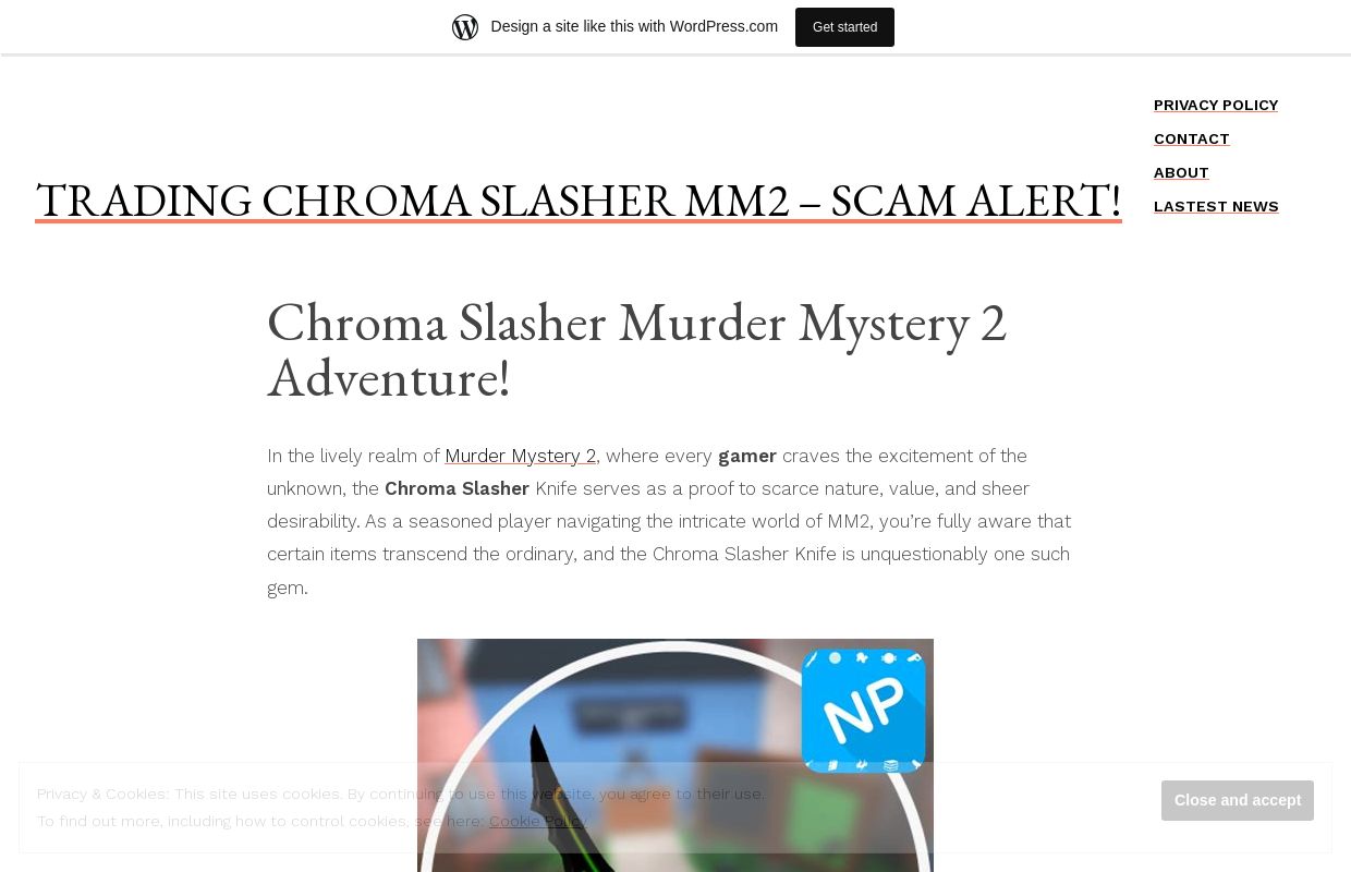 Trading Chroma Slasher MM2 – Scam Alert!