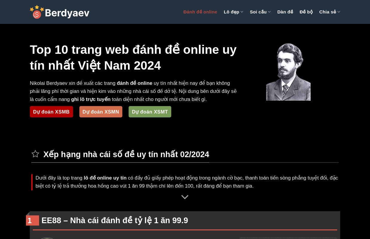 #10 trang đánh lô đề online 199 uy tín nhất Việt Nam