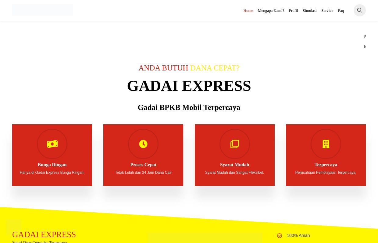 Gadai Express - Solusi Dana Cepat Gadai BPKB Mobil