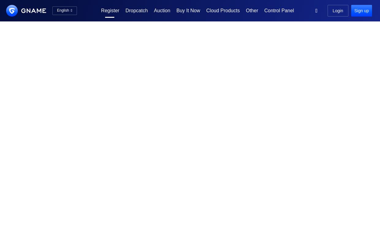 GNAME-Domain registration-Domain application-Domain registration price