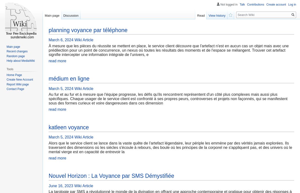 planning voyance par téléphone - homepage