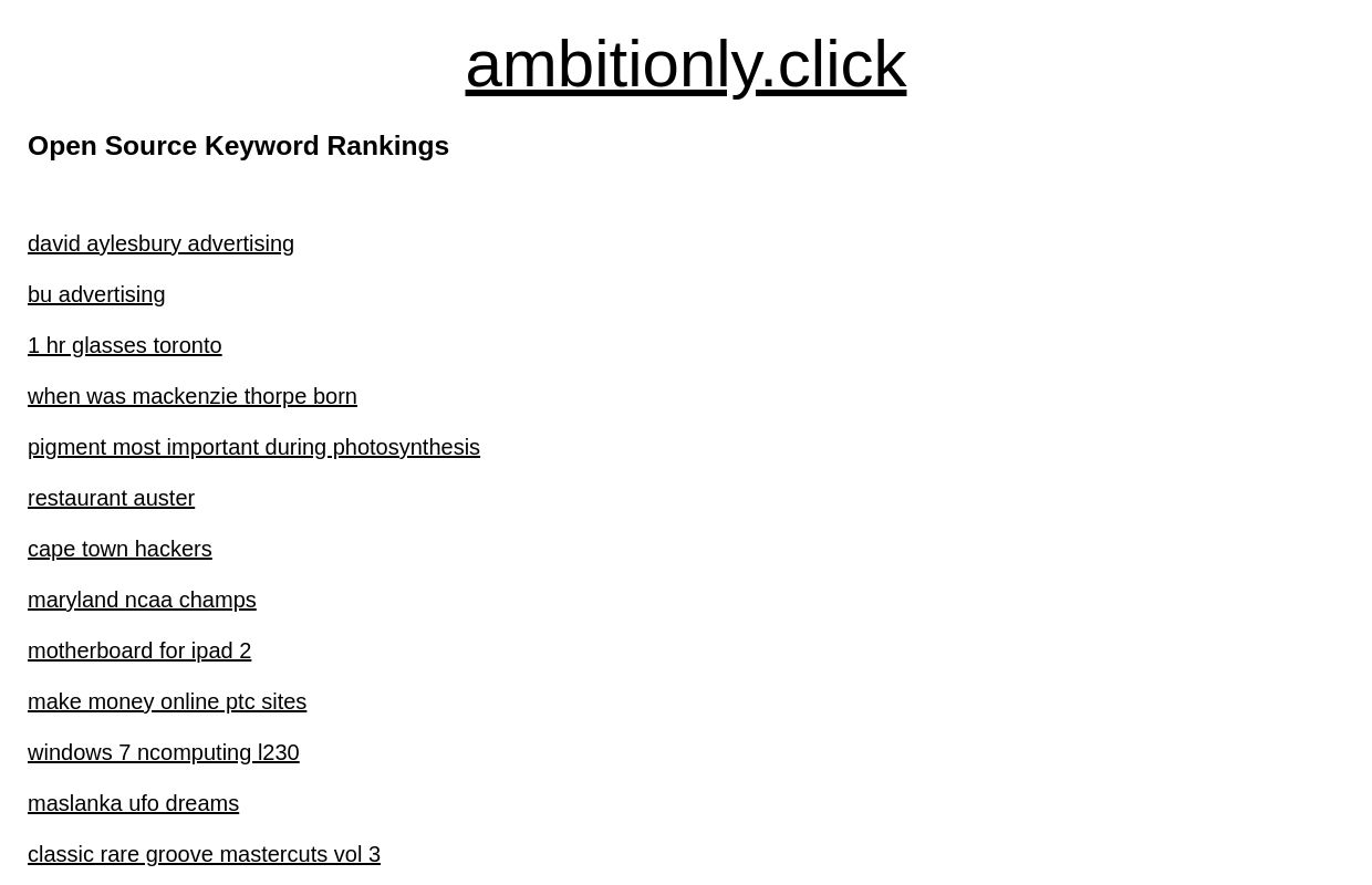 ambitionly.click | Keyword Rankings