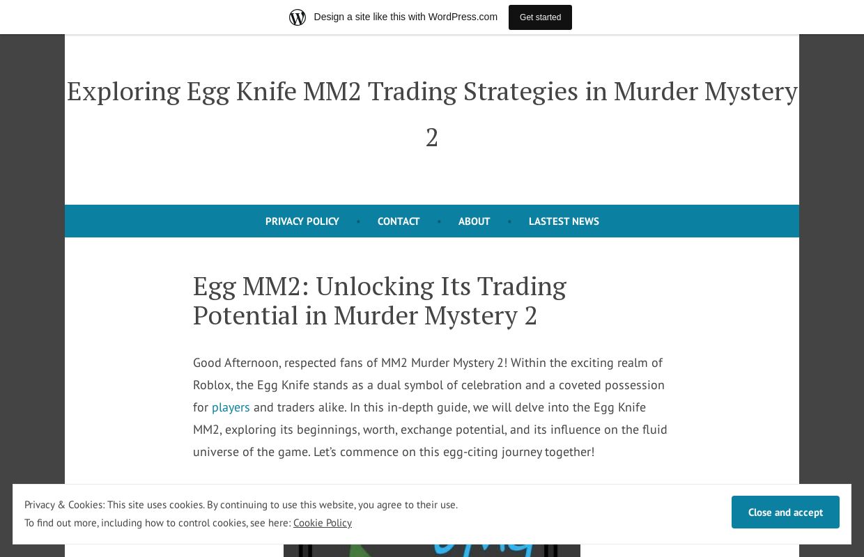 Exploring Egg Knife MM2 Trading Strategies in Murder Mystery 2