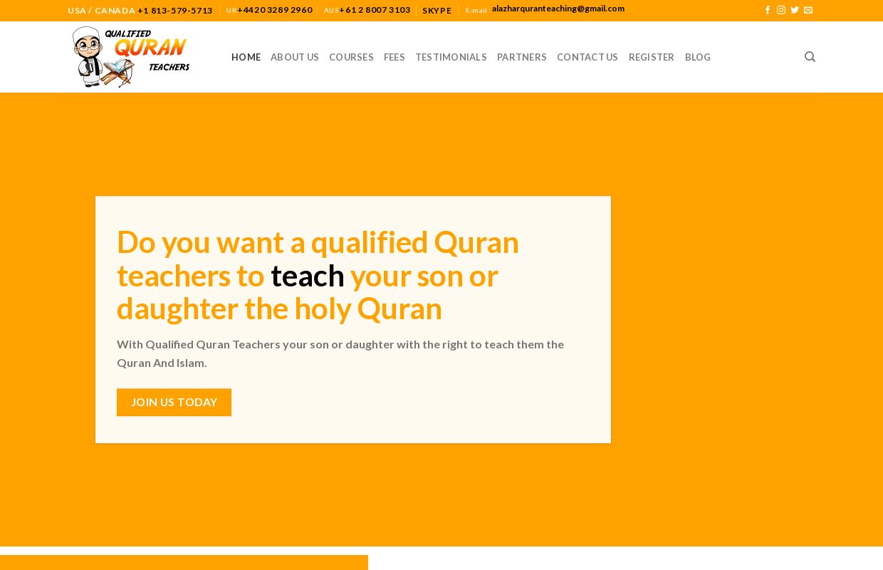 Qualified Quran Teachers | Home | Learn Quran Online