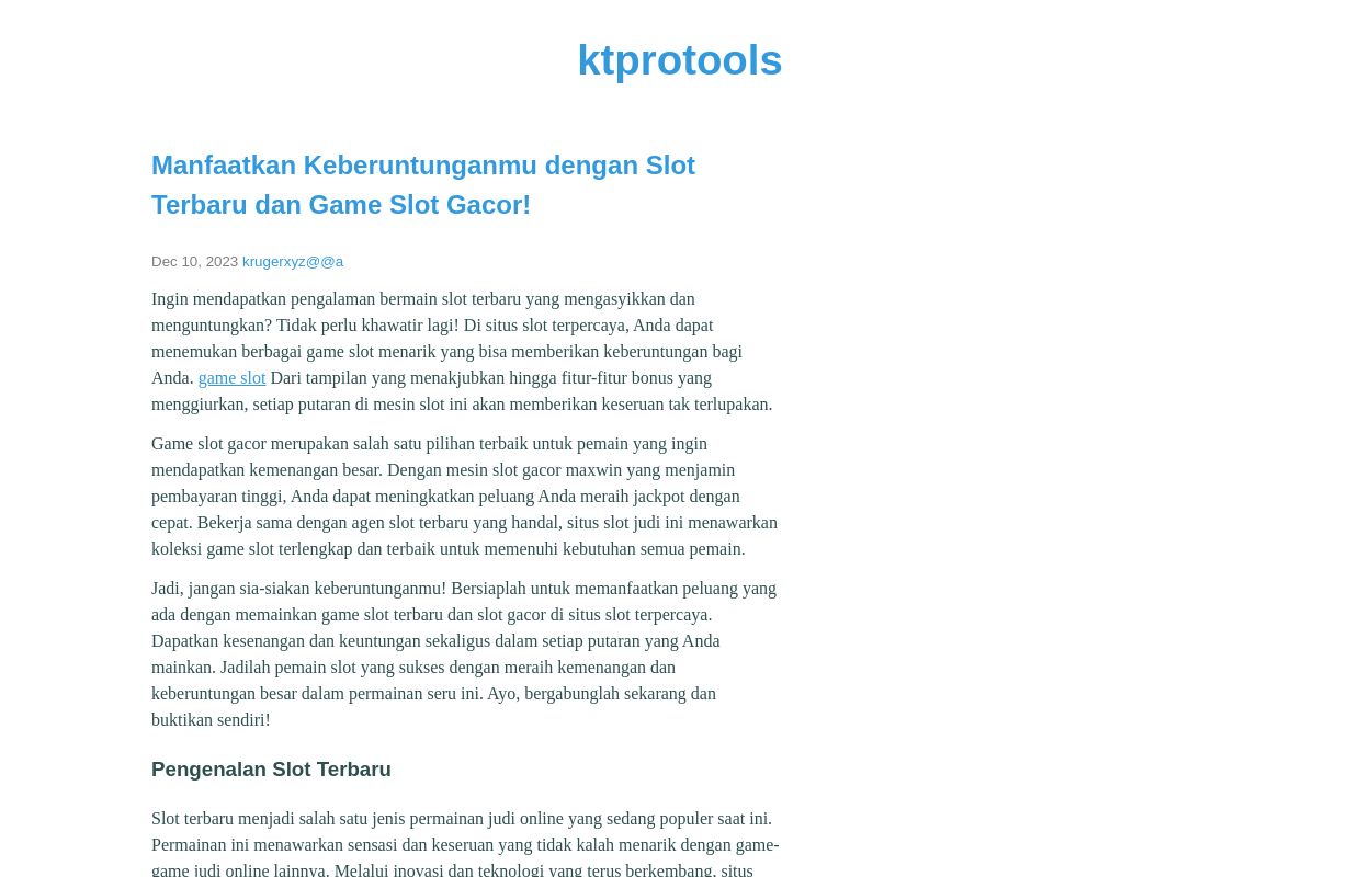ktprotools -