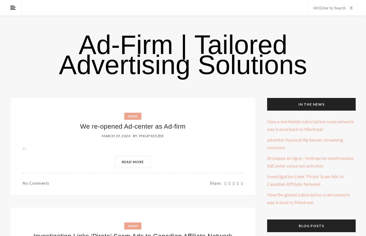 Ad-Firm | Tailored Advertising Solutions
