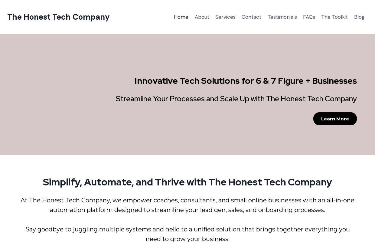 Automate Your Business with The Honest Tech Company