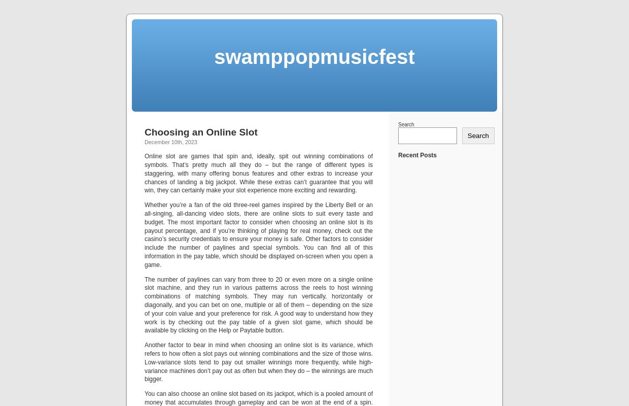 swamppopmusicfest - swamppopmusicfest