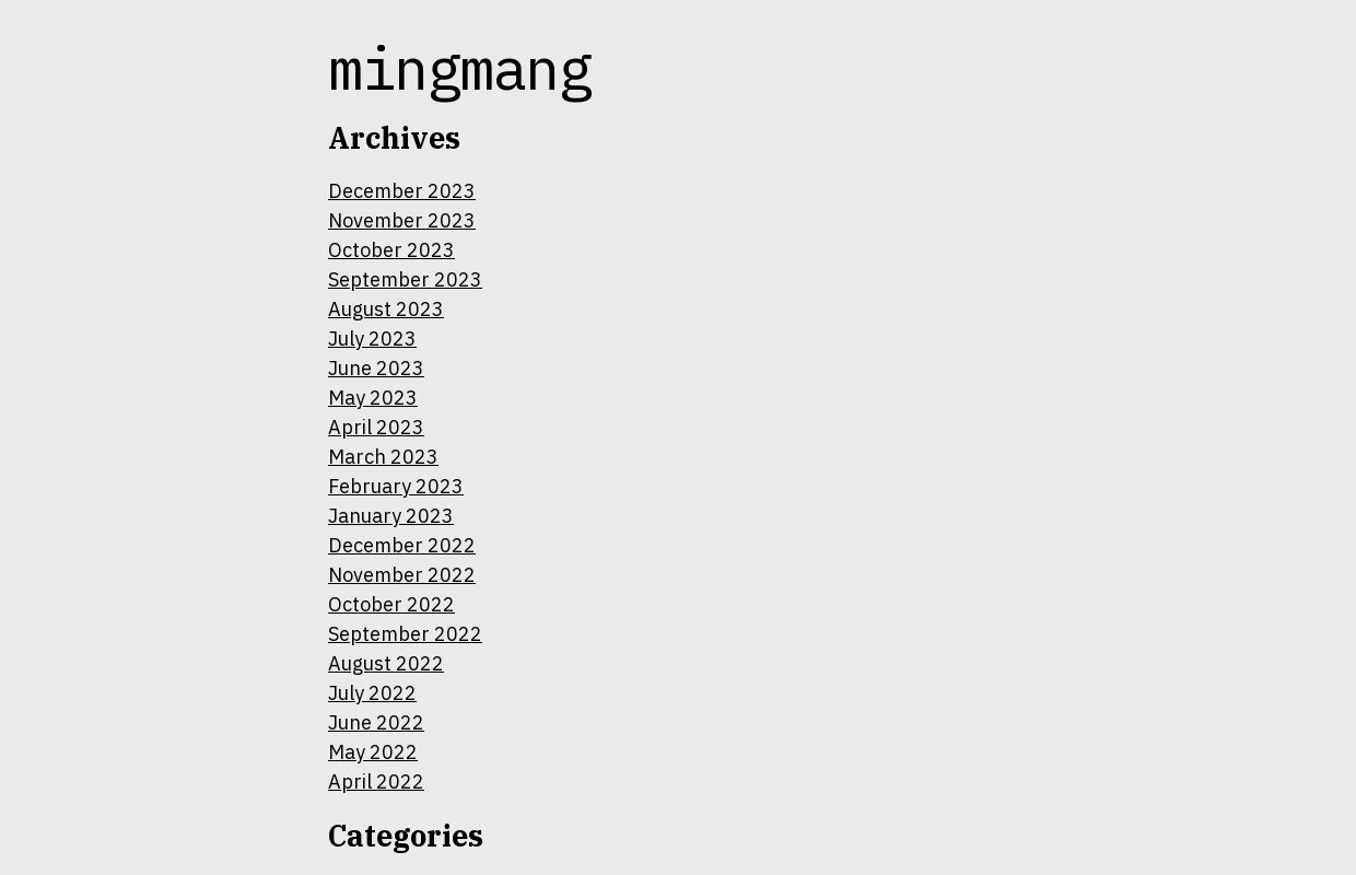 mingmang -