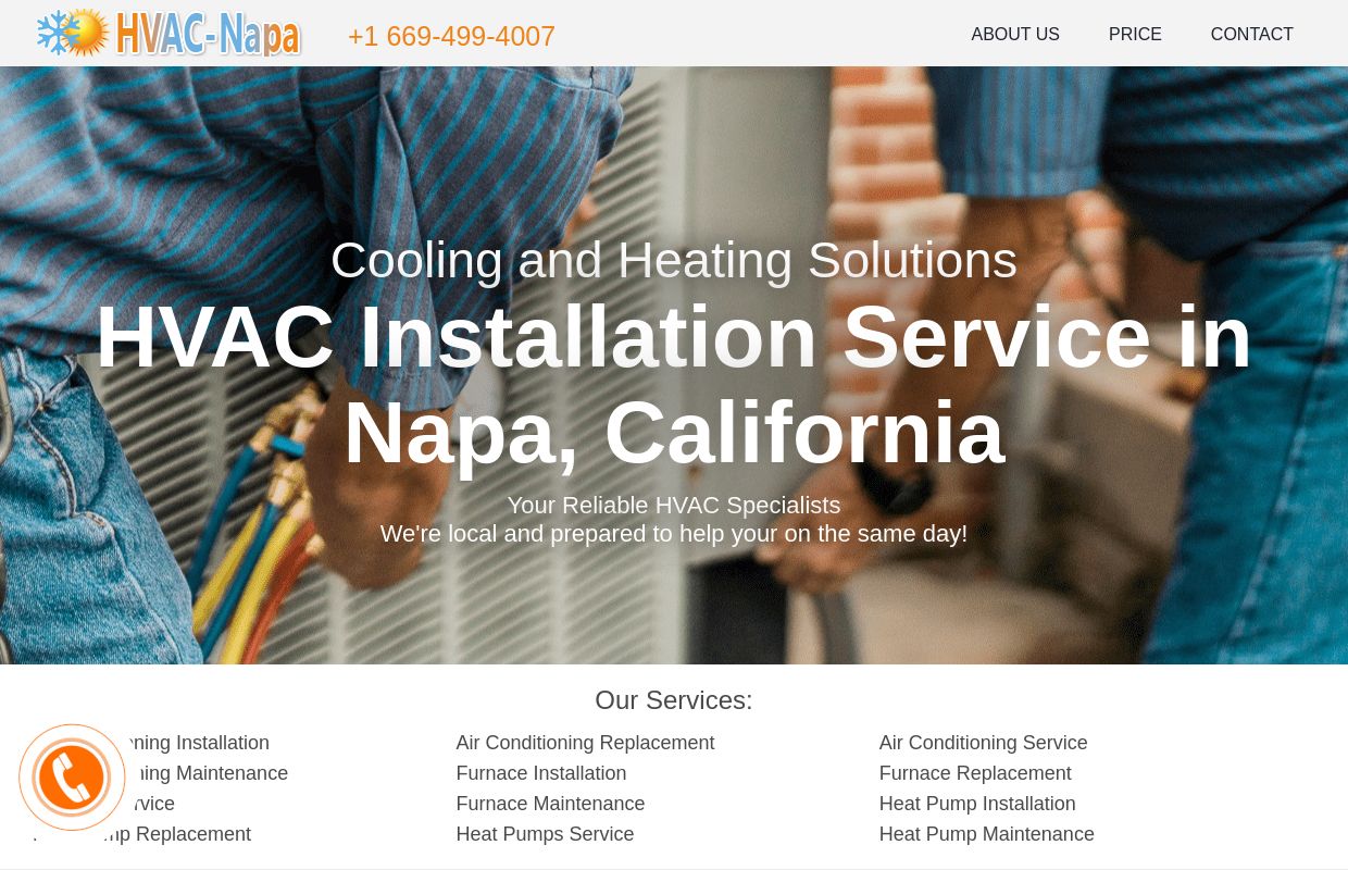 Air Conditioning, Heat Pump, Furnace Install in Napa, CA
