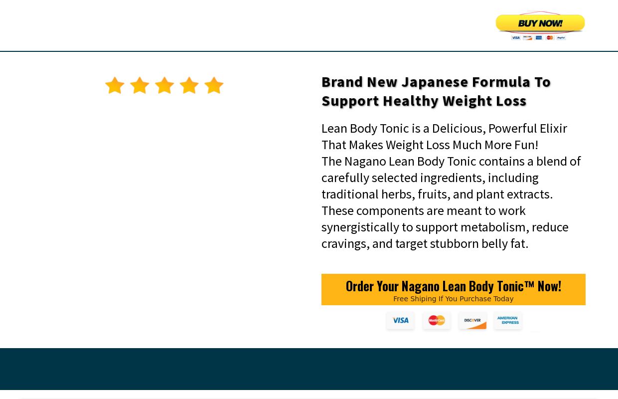 Lean Body Tonic™ | Official Website