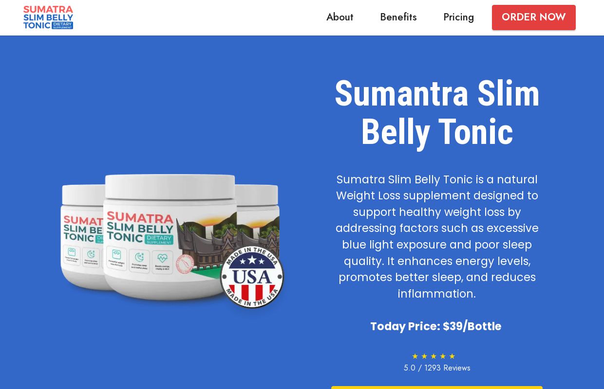 Sumatra Slim Belly Tonic™ | USA Official | #1 Weight Loss Supplement