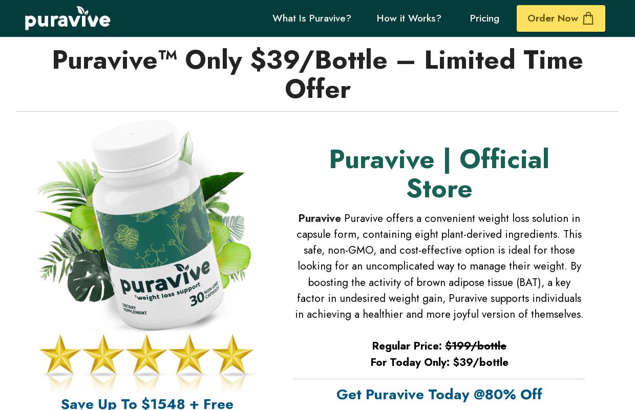 Puravive® | Official Website US