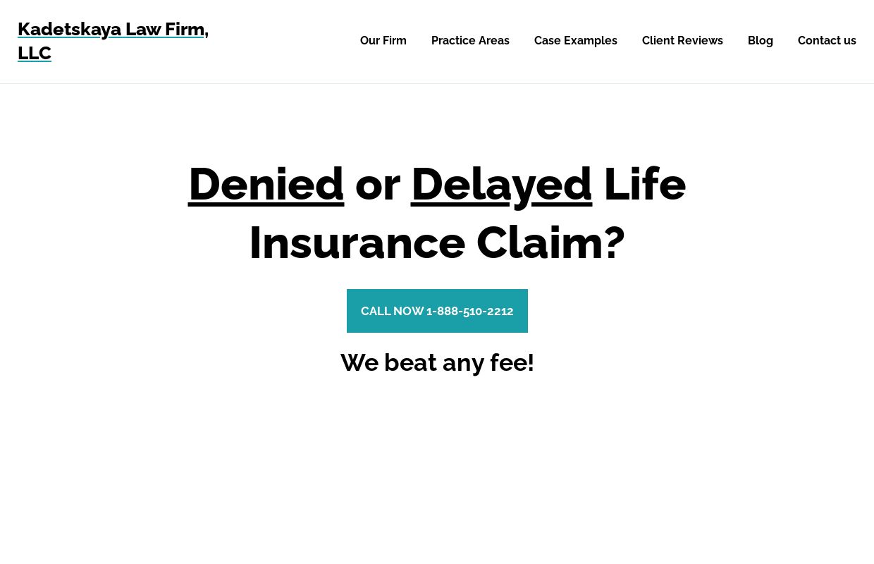 Life Insurance Lawyer | Death Benefits Claims | We beat any fee