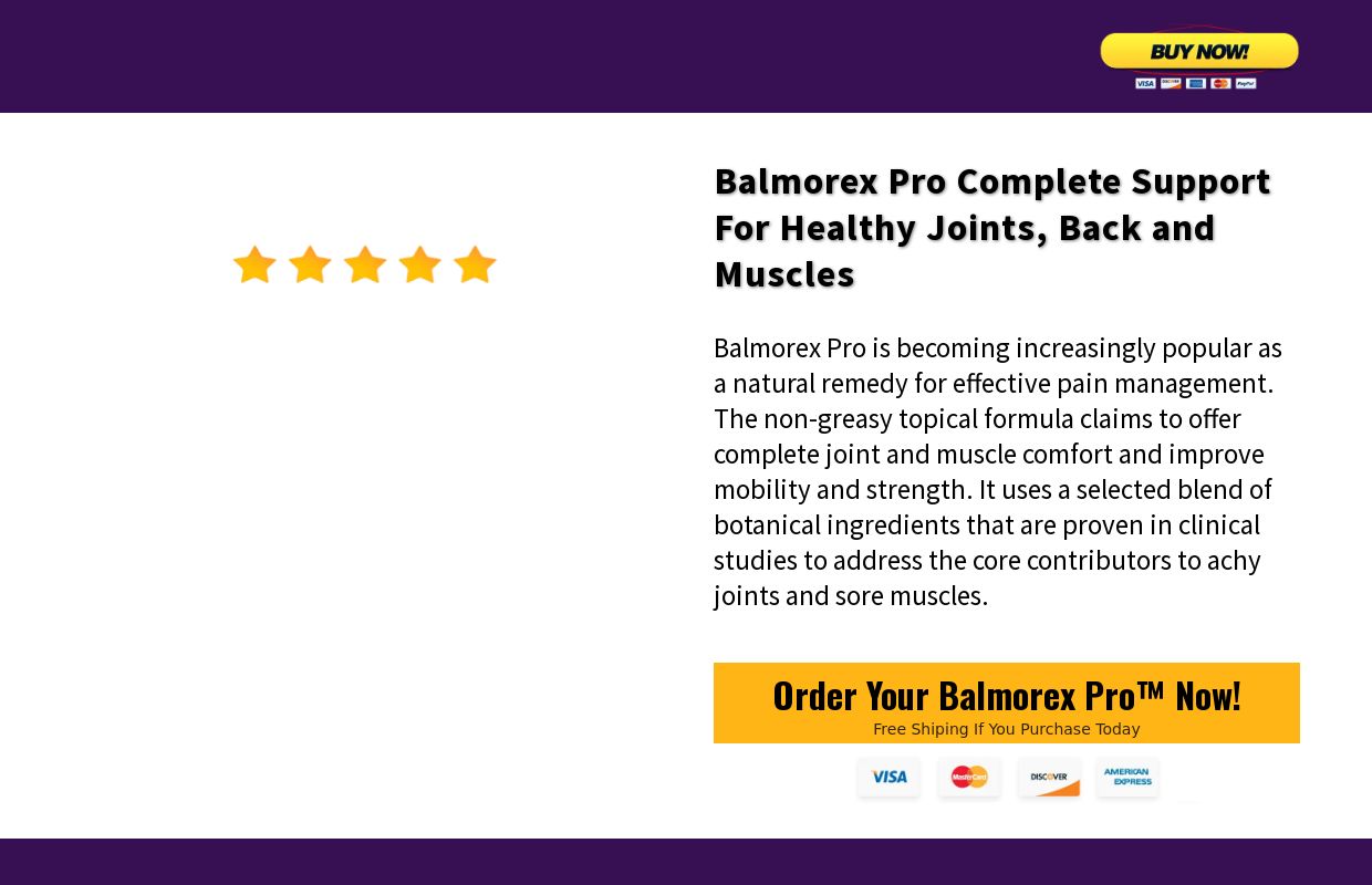 Balmorex Pro™ | Official Website