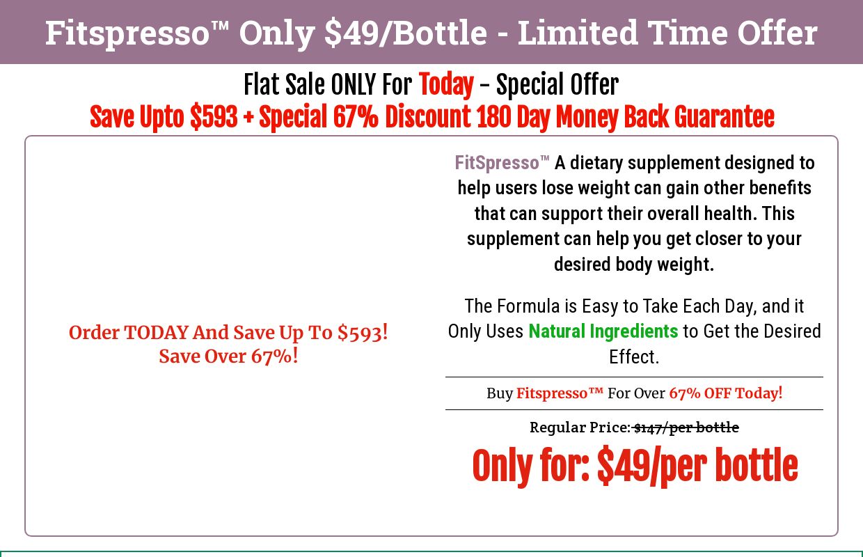 FitSpresso™ (Official) | Upto 70% Off Today!