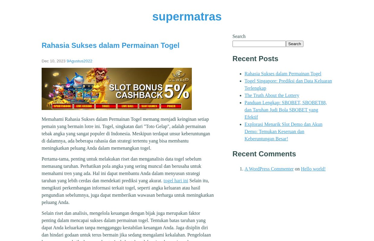 supermatras -