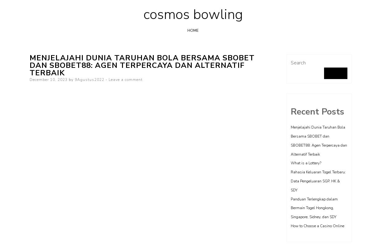 cosmos bowling -