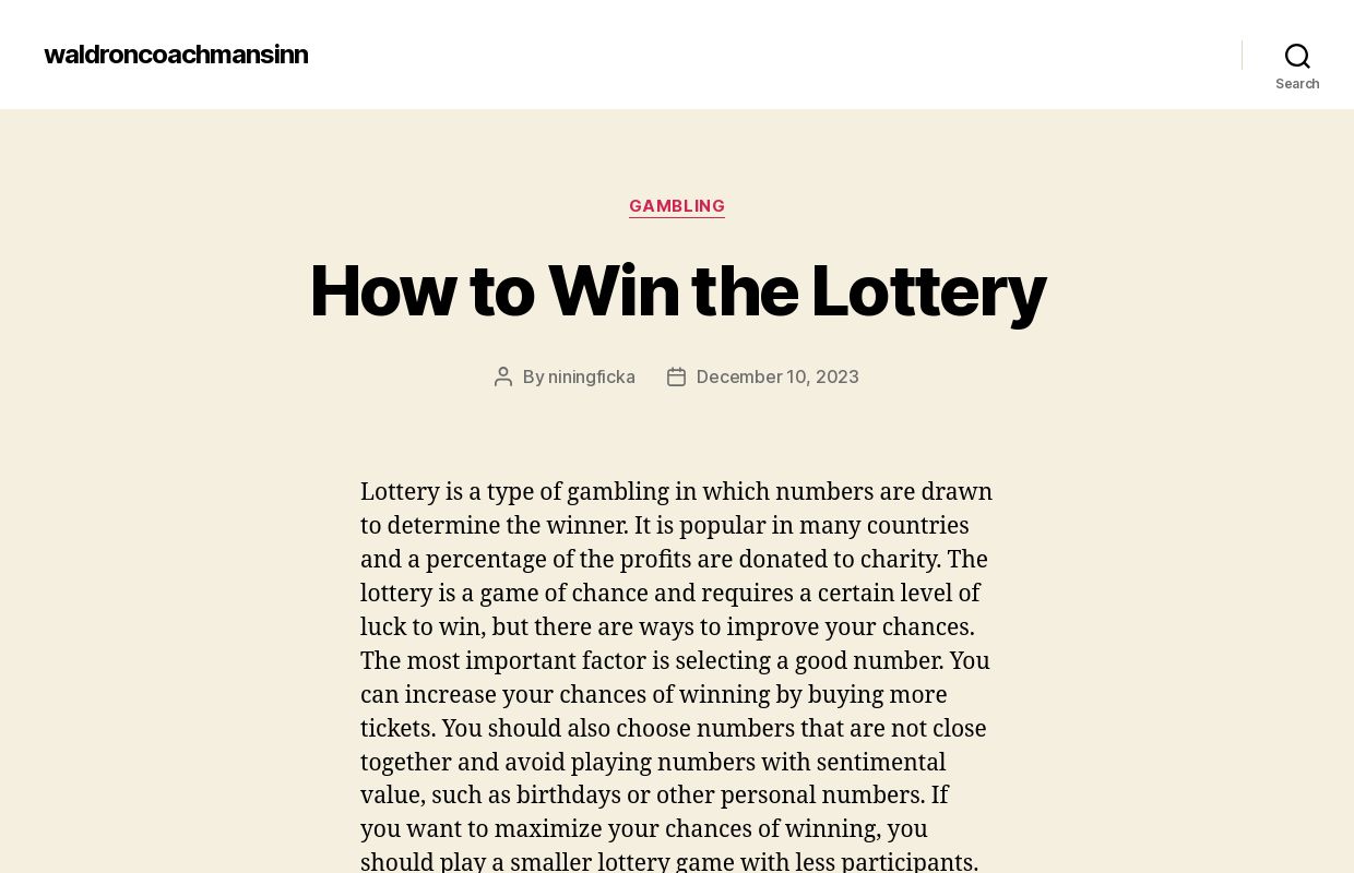 waldroncoachmansinn -