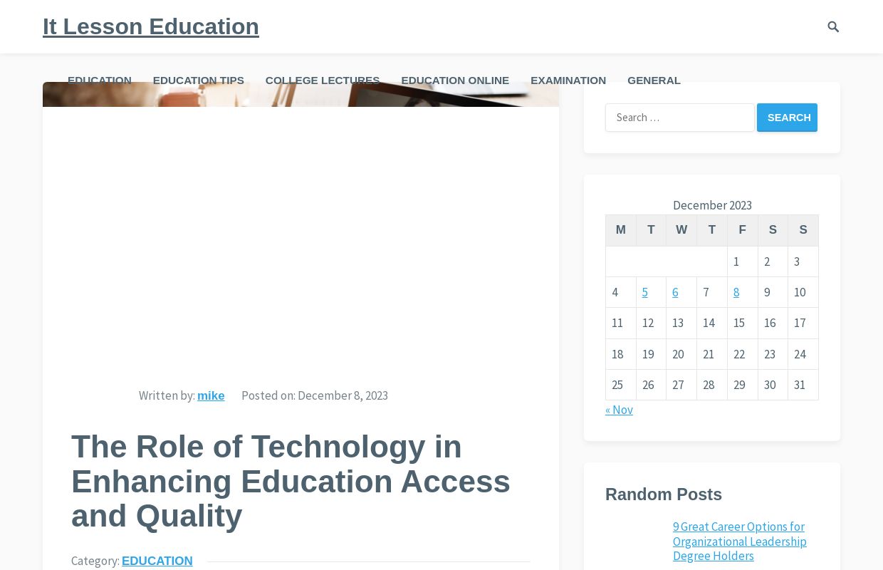 It Lesson Education | Focused On Educational Resources