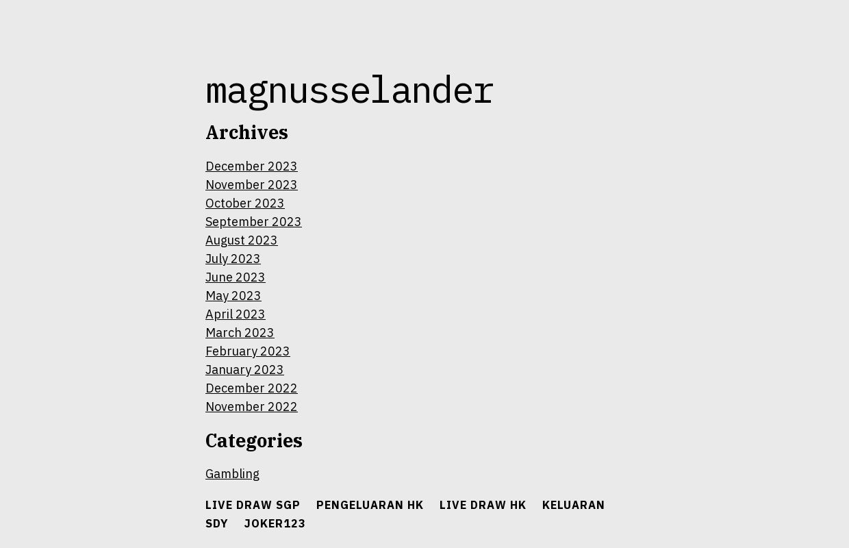magnusselander -