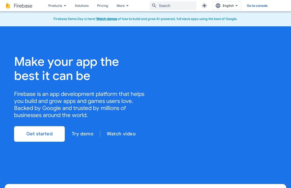 Firebase | Google’s Mobile and Web App Development Platform