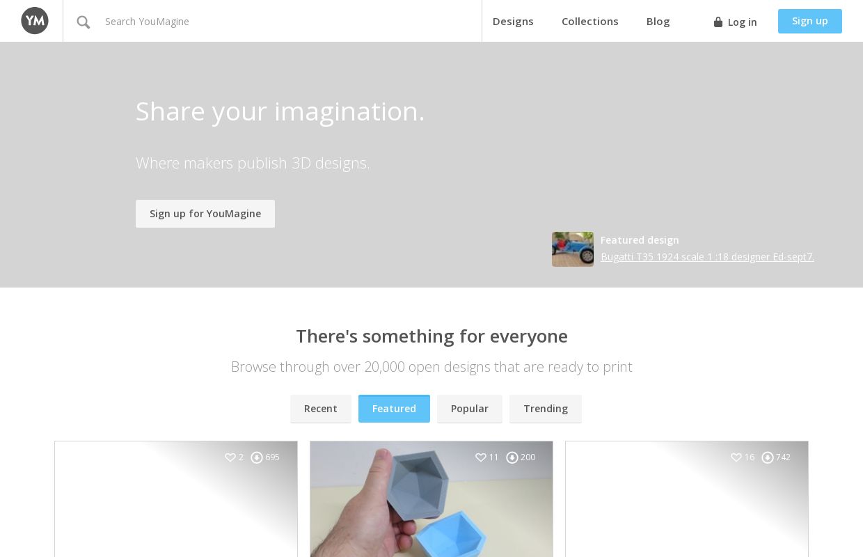 YouMagine – YouMagine - Where makers collaborate on 3D designs 🚀