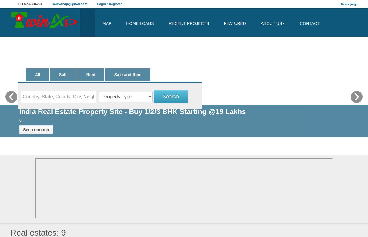India Real Estate Property Site - Buy 1/2/3 BHK Starting @19 Lakhs