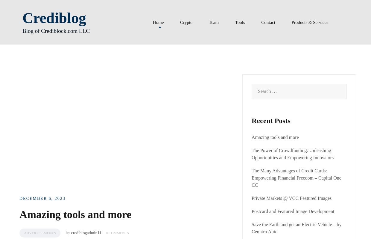 Crediblog – Blog of Crediblock.com LLC