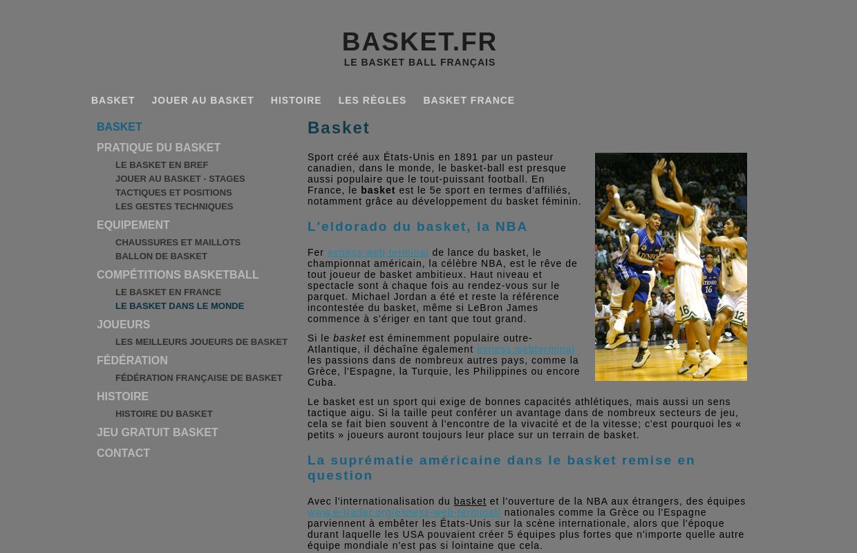 Basket - le site du basket en France