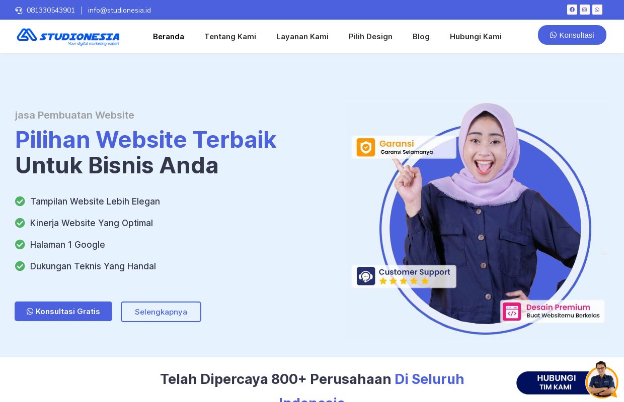 Desain Website Profesional - Studionesia