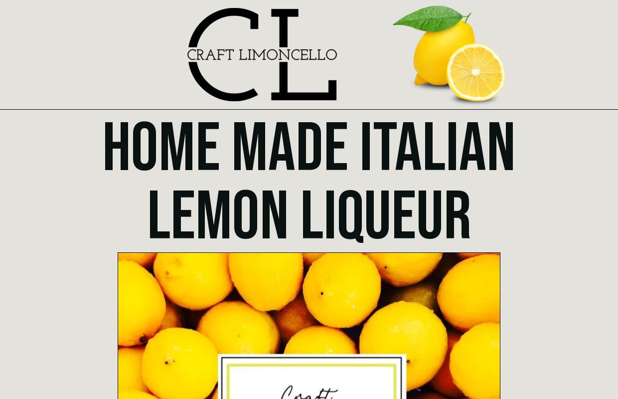 Craft Limoncello - Italian Lemon Liqueur