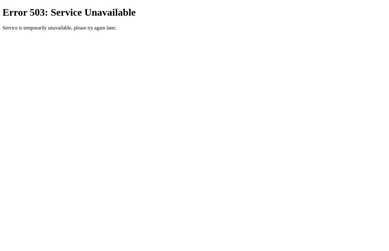 503 Service Unavailable