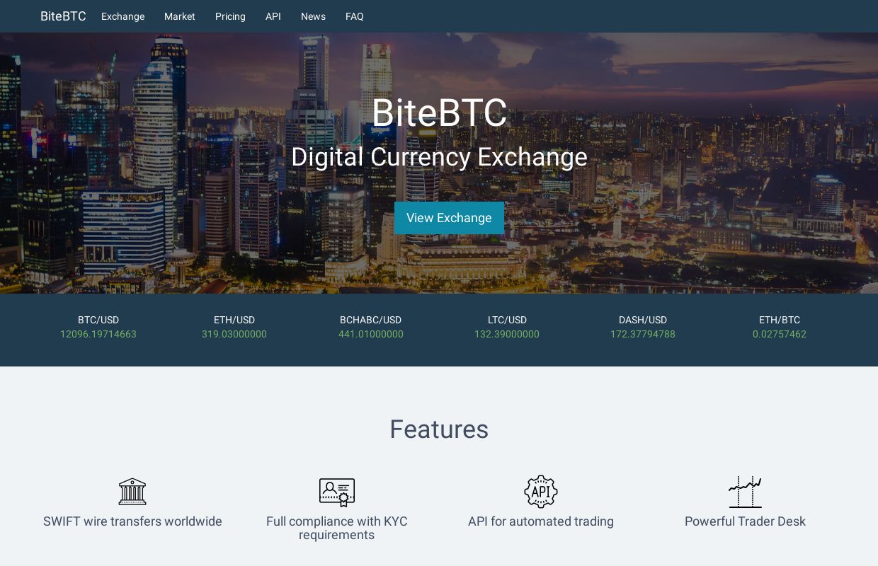 BiteBTC - Digital Currency Exchange