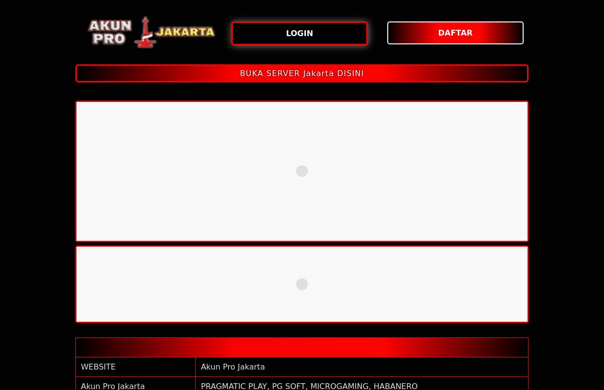 Akun Pro Jakarta Situs Akun Jakarta Terbaik dan Terpercaya