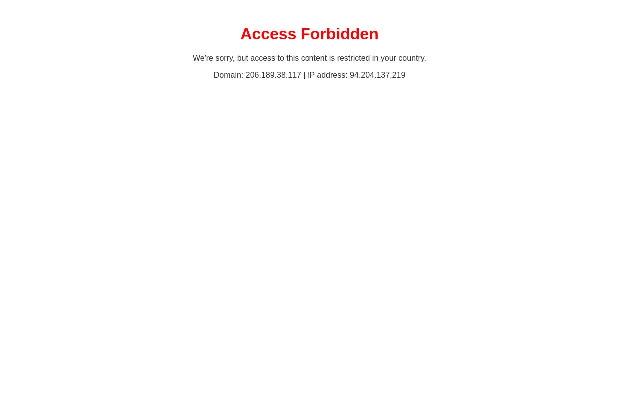 Access Forbidden