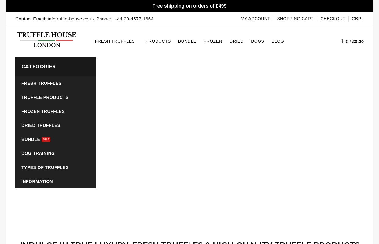 Truffle House - Fresh Black and White truffles online