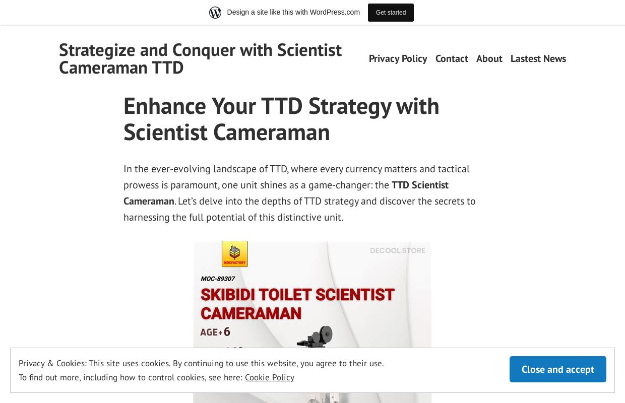 Strategize and Conquer with Scientist Cameraman TTD