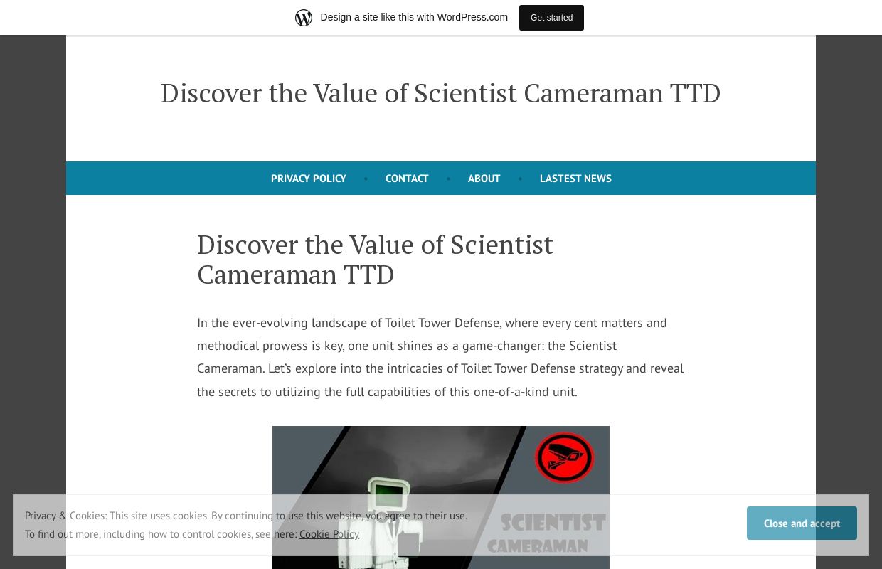 Discover the Value of Scientist Cameraman TTD