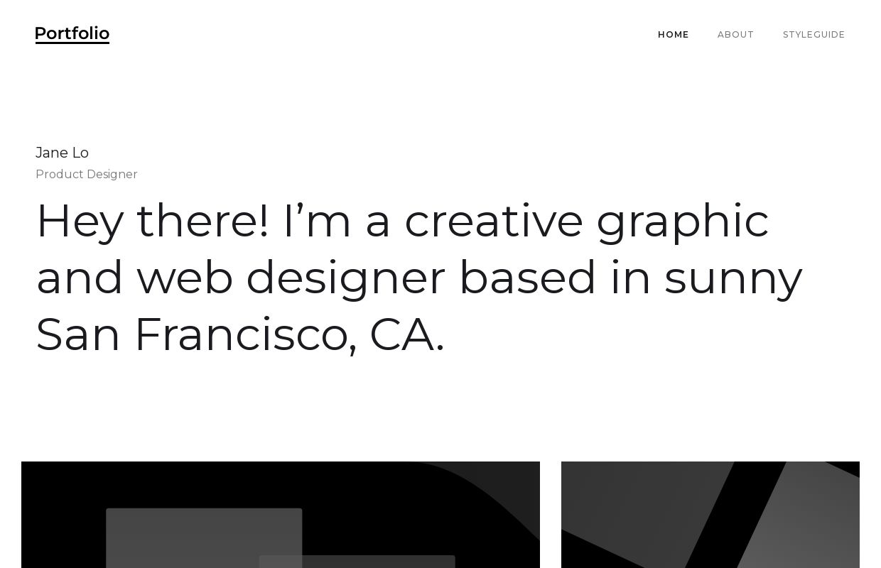 Portfolio - Webflow HTML website template