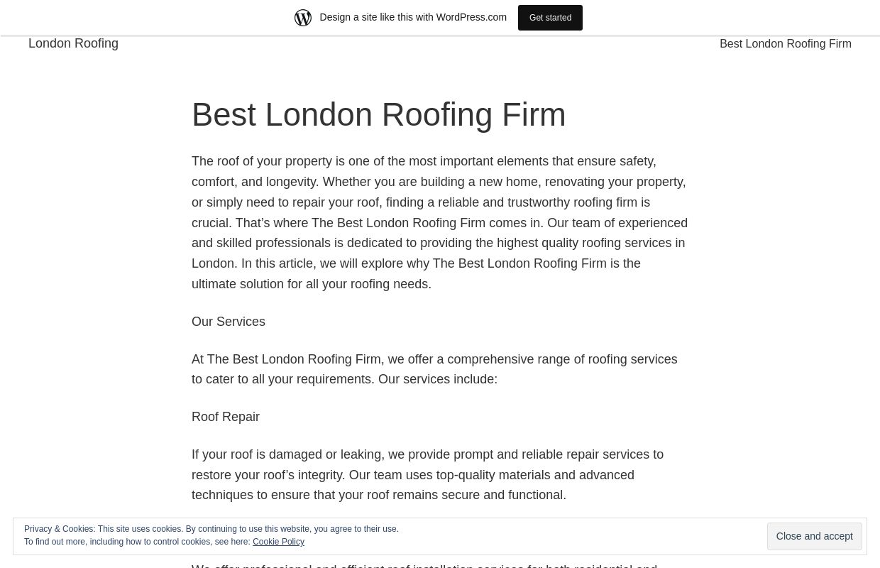 London Roofing