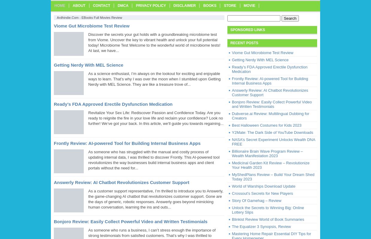 Ardhindie.com - eBooks Full Movies Review