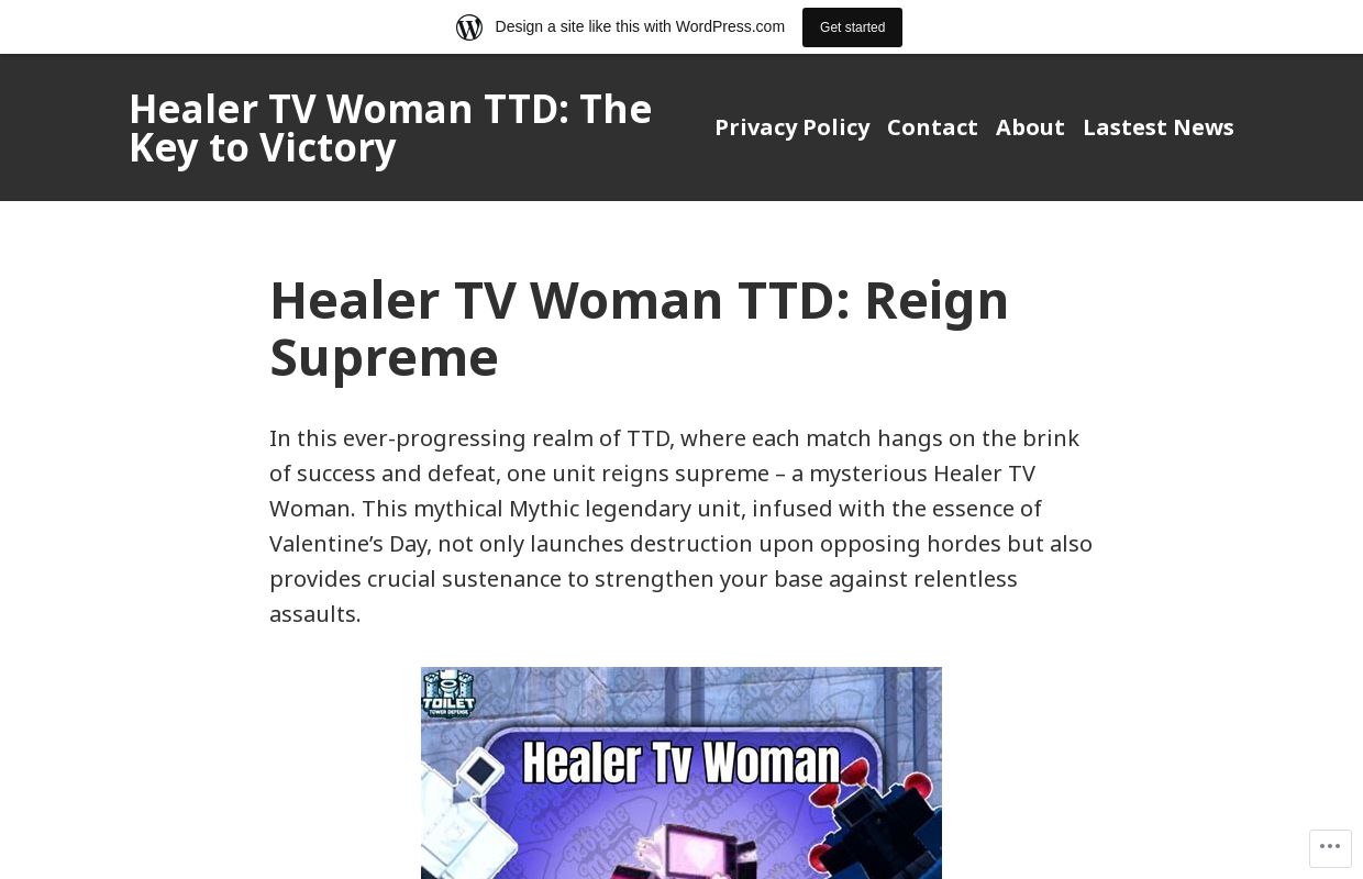 Healer TV Woman TTD: The Key to Victory