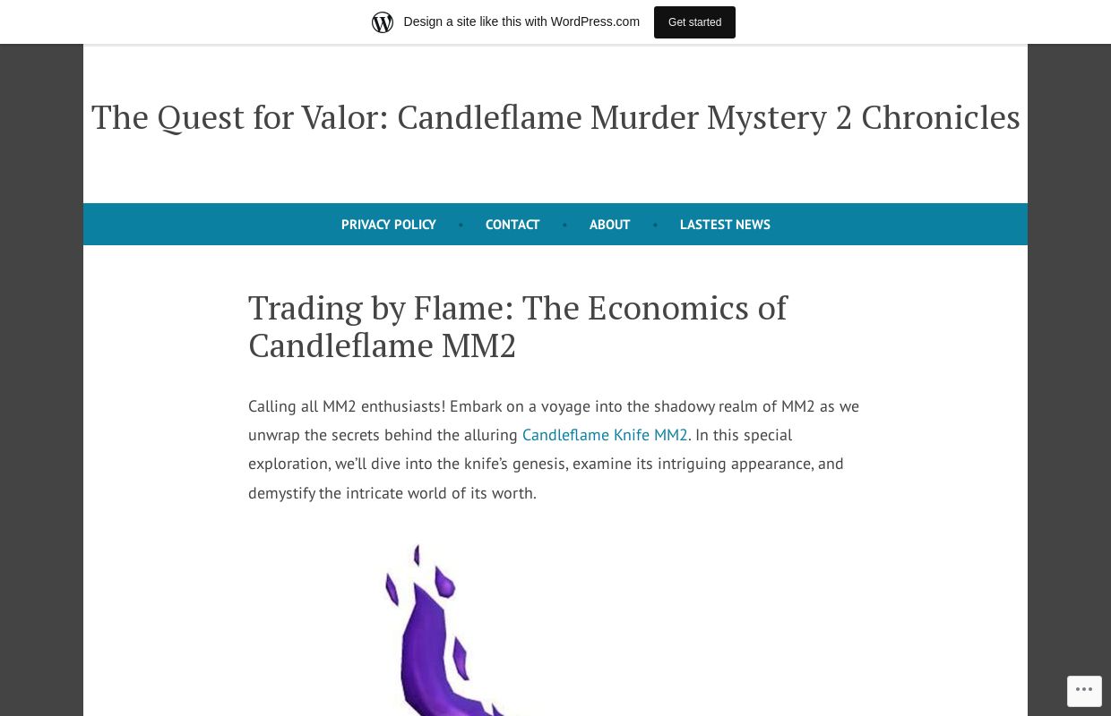 The Quest for Valor: Candleflame Murder Mystery 2 Chronicles